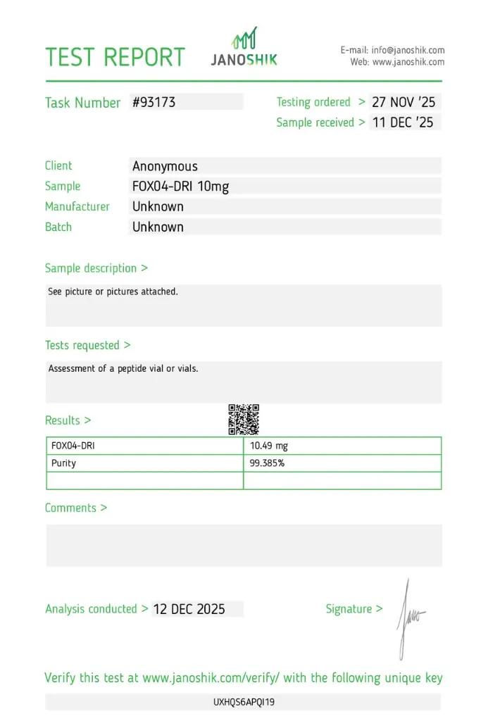 COA FOXO4-DRI - 10 mg.webp